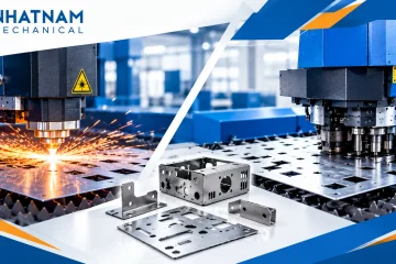 Cắt Laser Hay Đột CNC: Lựa Chọn Tối Ưu Cho Gia Công Kim Loại Tấm Chính Xác Tại Cơ Khí Nhật Nam